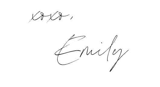 xoxo Emily signature