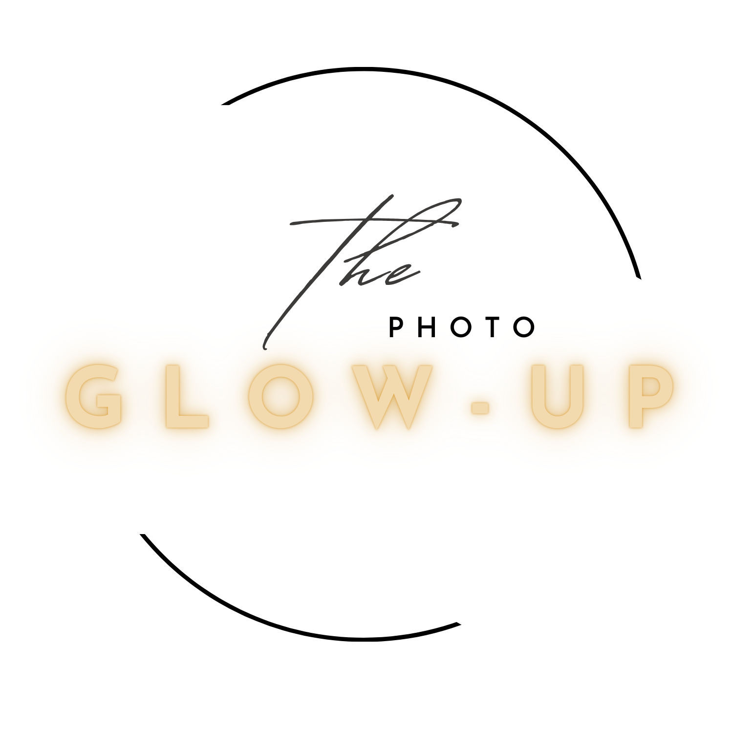 logo for the photography course for moms: The Photo Glow-Up